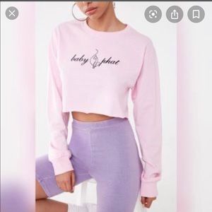 Baby Phat Long Sleeve Crop Tee